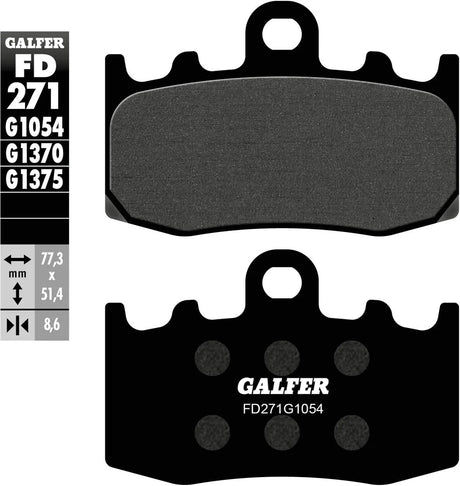 Galfer Bremsbeläge fd271 Bremsbelag fd271 g1054 organische Straße