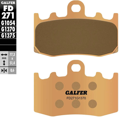 Galfer Bremsbeläge fd271 Bremsbelag fd271 g1370 Sint. Metallstraße