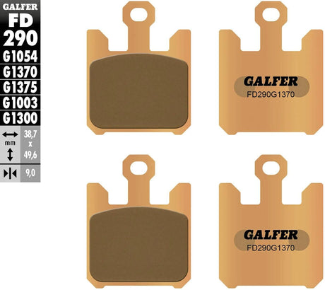 Galfer Bremsbeläge FD290 Bremsbelag FD290 G1370 Sint.Metal Street