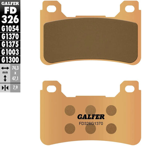 Galfer Bremsbeläge fd326 Bremsbelag fd326 g1370 Sint.Metal Street
