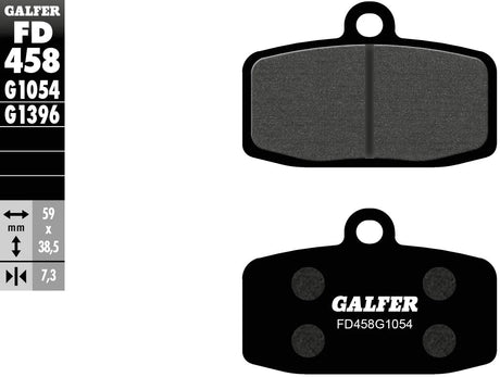 Galfer Bremsbeläge FD458 Bremsbelag FD458 G1054 Bio-Standard