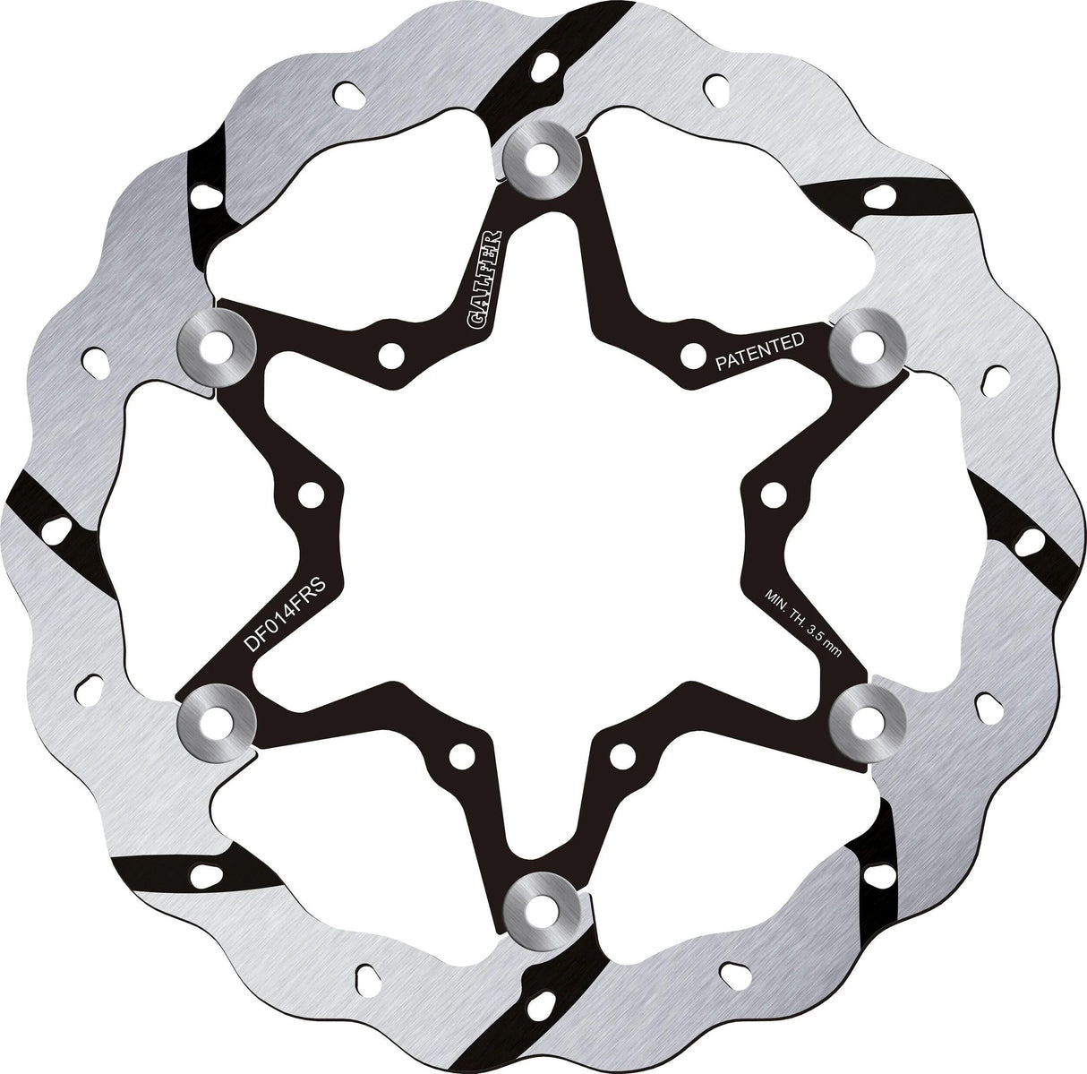 Galfer Wave-Bremsscheibe df014 Rotor df014 frs offr.overs.float.gr.