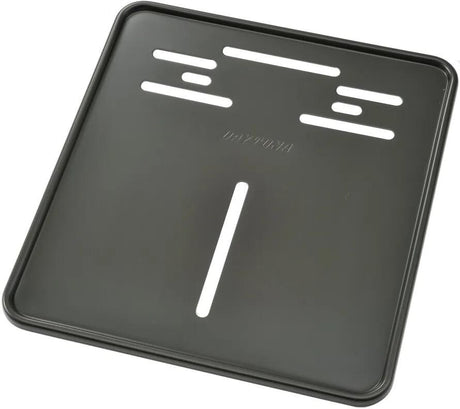 Nummernschildverstärkung Daytona nummeriert 18x20cm Alu sw