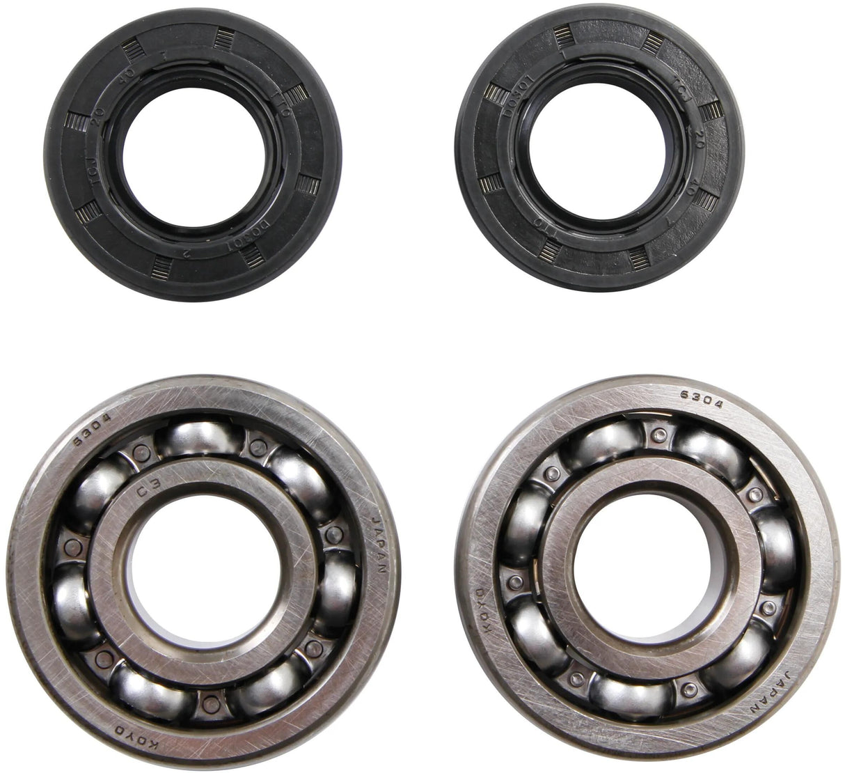 All Balls Racing Kurbelwellenlagersatz Kurbelwellenlagersatz ab 24-1006 mit Simmerringen
