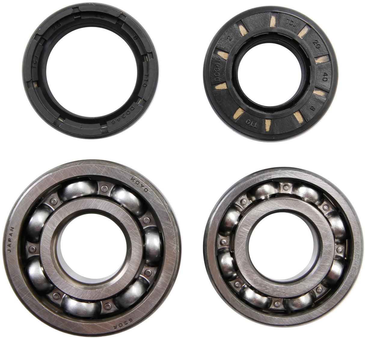 All Balls Racing Kurbelwellenlagersatz Kurbelwellenlagersatz ab 24-1023 mit Simmerringen