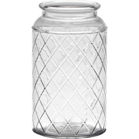 Hakbijl Glas Brüssel Vase Glas mit Motiv ã˜10xh18cm
