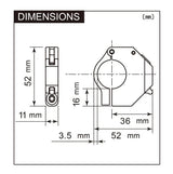 Daytona USB-Buchse Slim-Mount USB-Slim-Mount Typ-C SW 18W