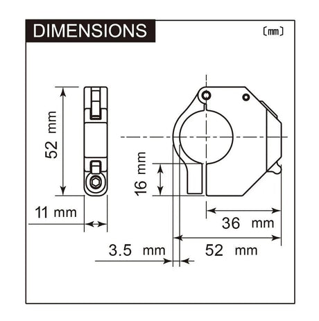 Daytona USB-Buchse Slim-Mount USB-Slim-Mount Typ-C SW 18W