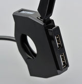 Daytona USB-Buchse Slim-Mount USB-Slim-Mount 2x Typ-A SW 2x 12W