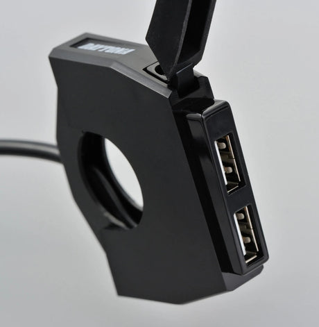 Daytona USB-Buchse Slim-Mount USB-Slim-Mount 2x Typ-A SW 2x 12W