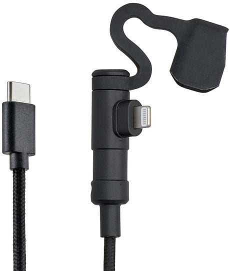 Daytona USB-Ladekabel Motorrad USB-Kabel Typ-C auf Licht SW 20cm