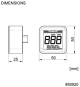 Daytona Cube Tacho Tachometer Cube M Speed Alu sw