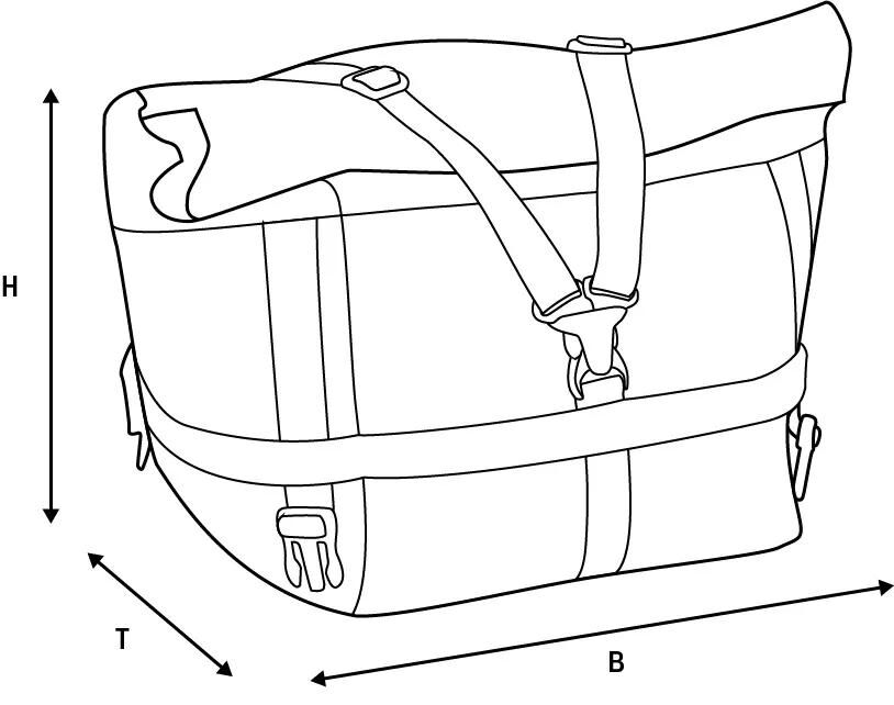 Oxford-Hecktasche Atlas T Advanced Atlas T-30 Advanced Tourp. grau sw