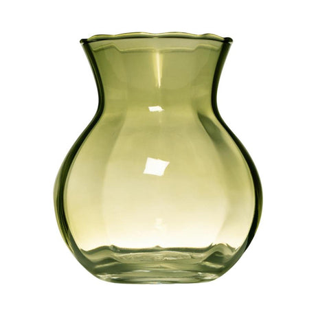 Beilglas Yves Swirl Bauchvase grün ø11xh13cm