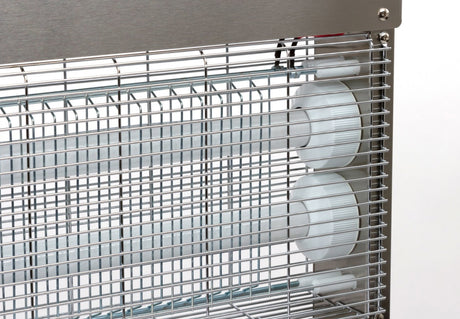 Ecokill elektrische Fliegenbox Edelstahl IPX4 2 x 15 W