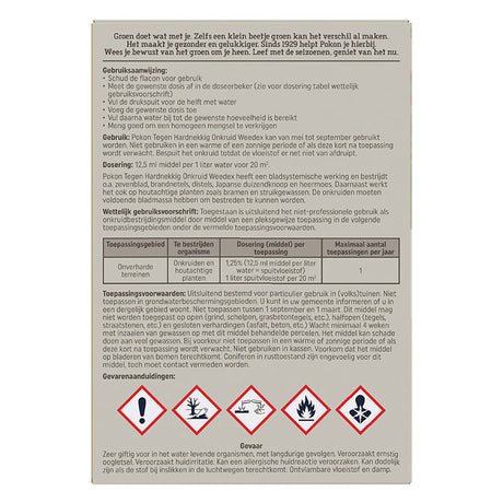 Pokon-Produkte gegen hartnäckiges Unkraut, Konzentrat 100 ml, Weedex