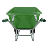 Fort Products Schubkarre F S 200l, grün verzinkte Basis, 2 Lufträder