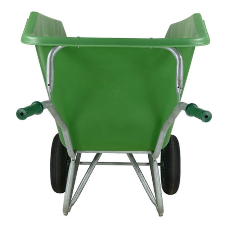 Fort Products Schubkarre F S 500l, grün verzinkte Basis, 2 Lufträder