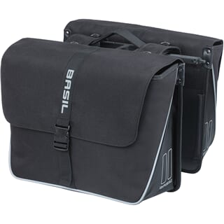 Basil Doppelte Fahrradtasche Forte Mik 35 Liter 15 x 38 x 30 cm – Schwarz