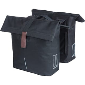 Basil Doppelte Fahrradtasche City Mik 28-32 Liter – Schwarz