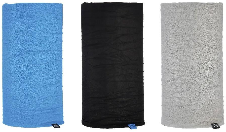 Oxford Multifunktionstücher bequemes Halstuch bequem blau schwarz grau 3er-Pack