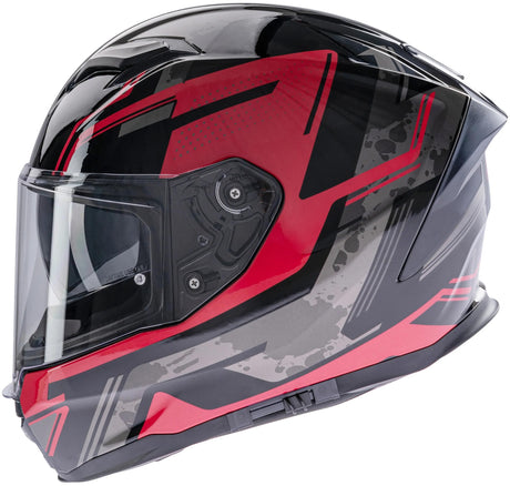 Spec-x Integralhelm SX-82.03 R1 Stinger Helm SX-82.03 R1 Rot Schwarz Grau M Pin lesen