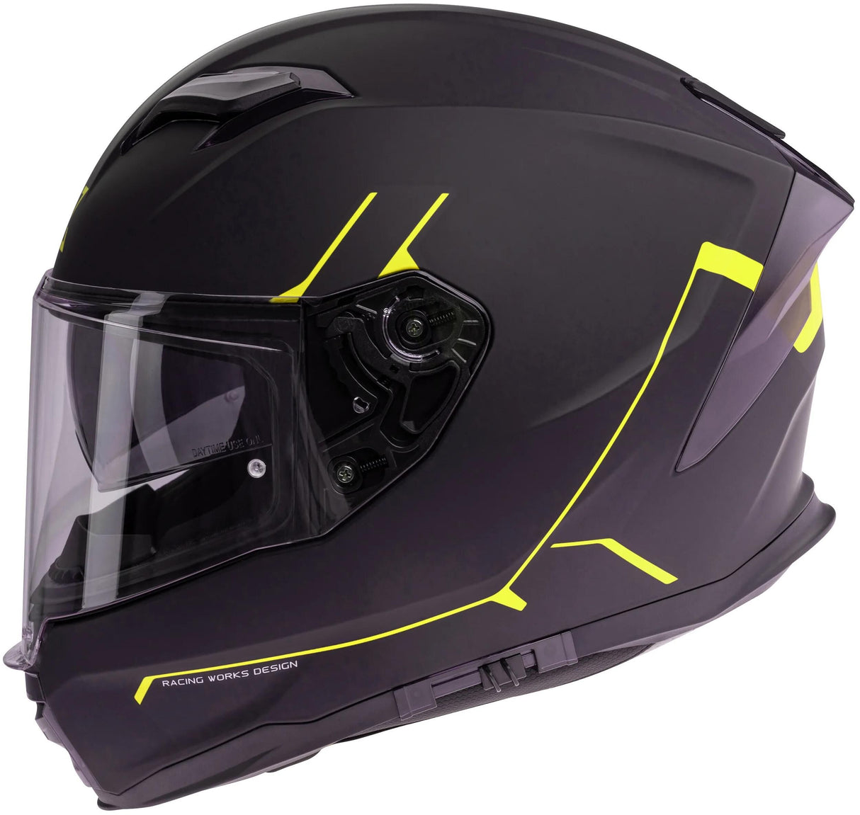 Spec-x Integralhelm SX-82.03 R2 Stinger Helm SX-82.03 R2 BW Matt Neongelb L Pin