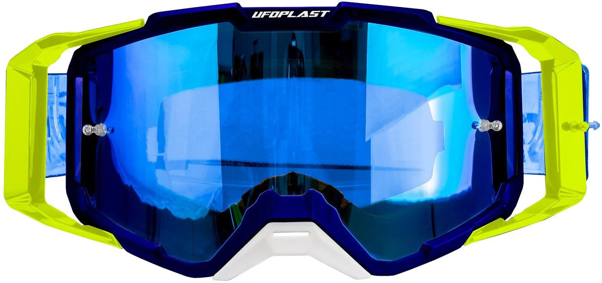 Ufo Pee Motocross-Brille Core 2.0. Crossbrille Core 2.0 blau gelb