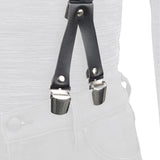 Oxford-Hosenträger, Hosenträger, Riggers, schick, schwarz