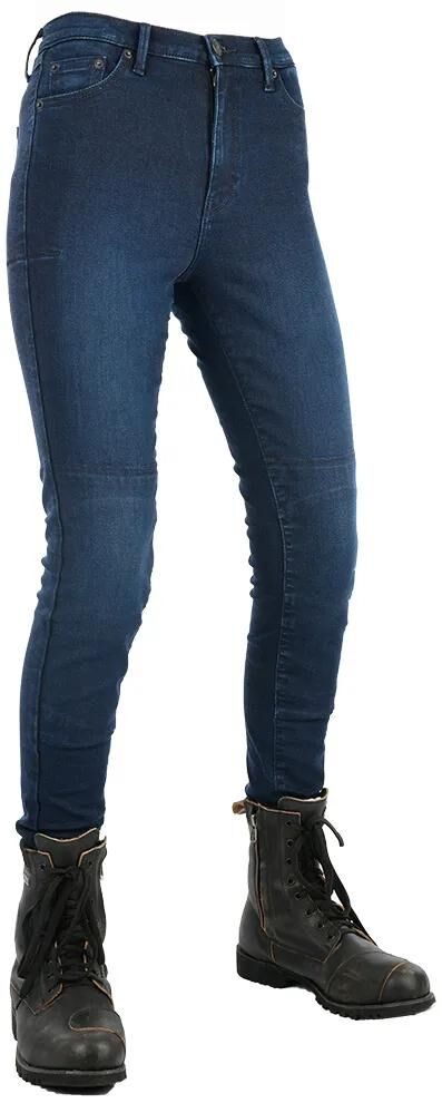 Oxford-Hose Jeggings Hose inklusive Jeggin Damen Blau Regular Gr. 2