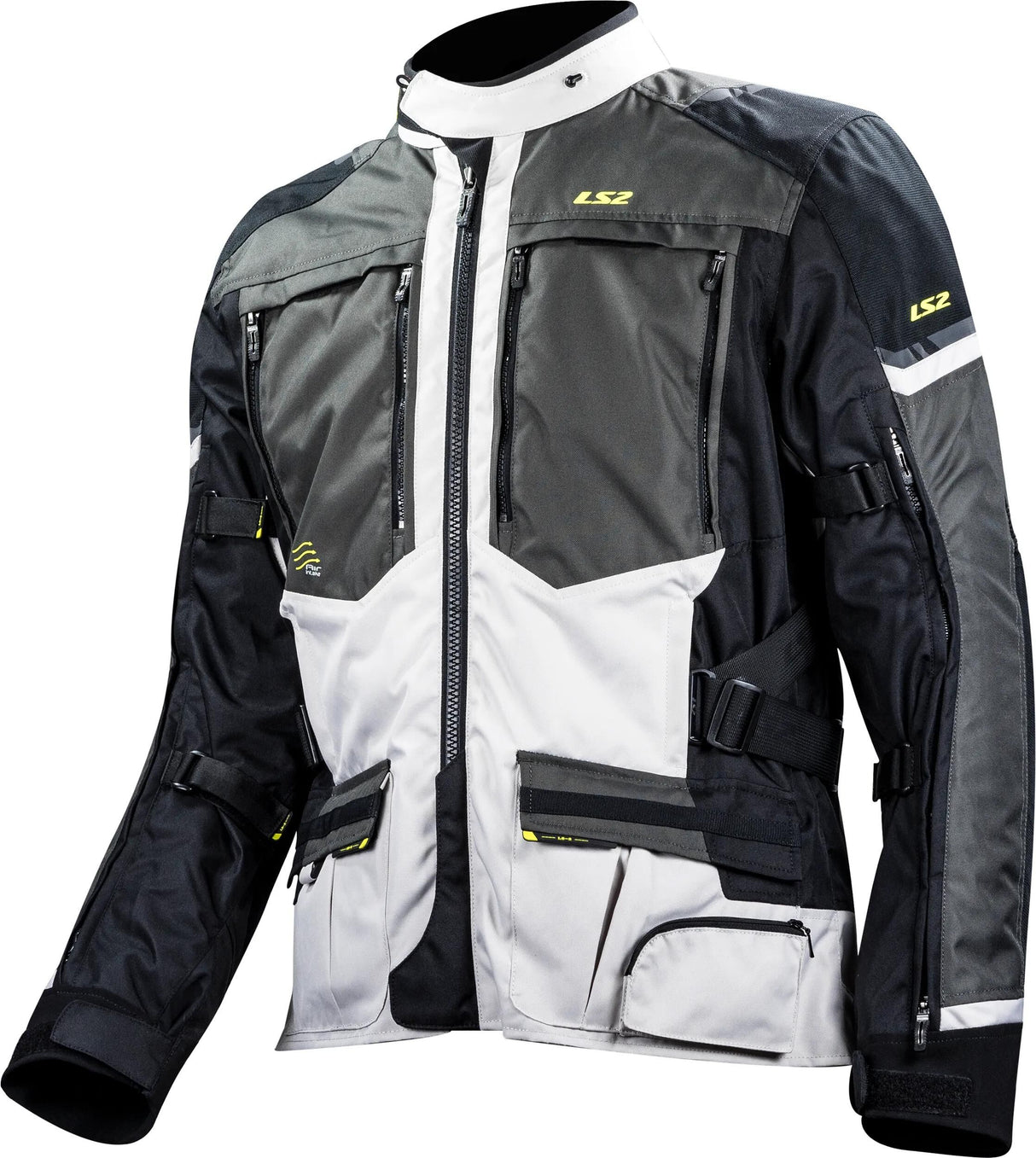 Ls2 Jacke Norwegen Jacke Norwegen Mann schwarz grau gelb l