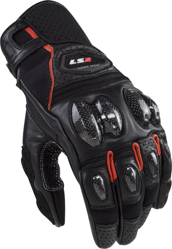 Ls2-Handschuhe Spark II. Handschuh Spark 2 Leder Mann sw rt m