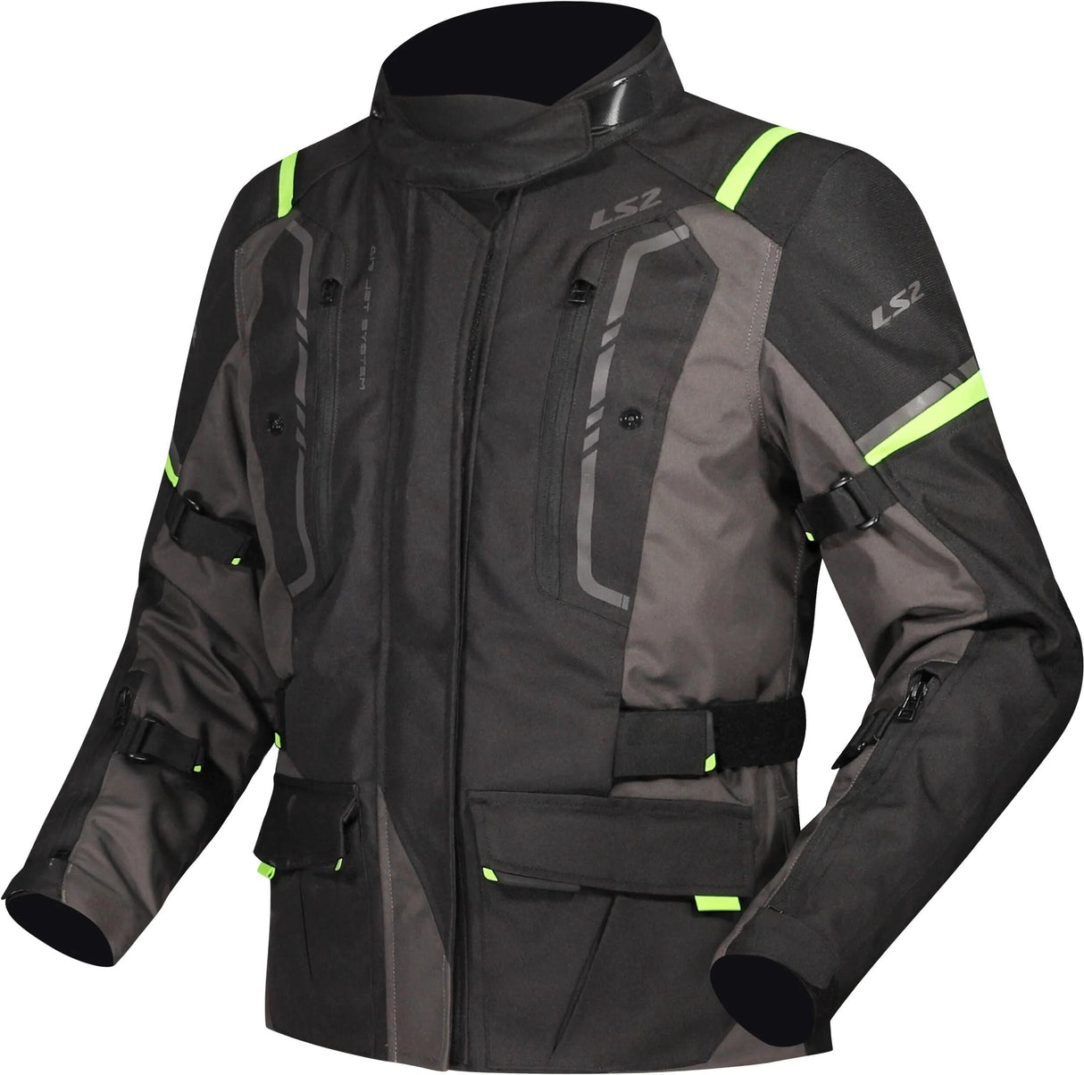 Ls2 Jacke Narvik Jacke Narvik Damen schwarz grau neongelb s