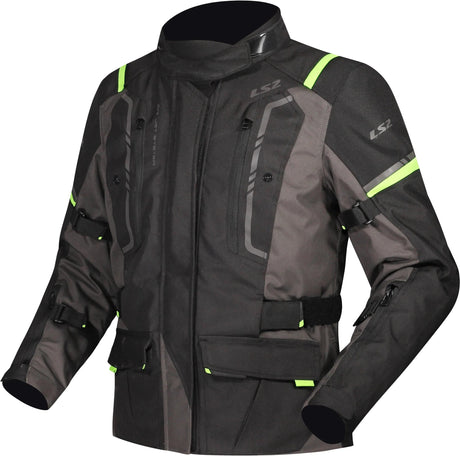 Ls2 Jacke Narvik Jacke Narvik Damen schwarz grau neongelb XL