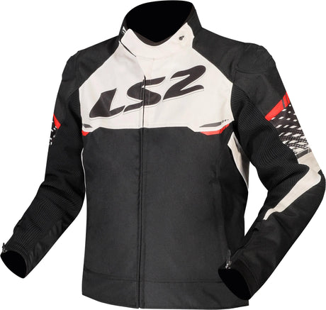 Ls2 Jacke Apex Jacke Apex Herren Schwarz Weiß Rot Größe XL