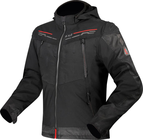 Ls2 Zirkonjacke Jacke Zirkonium Herren Schwarz Rot Gr. m