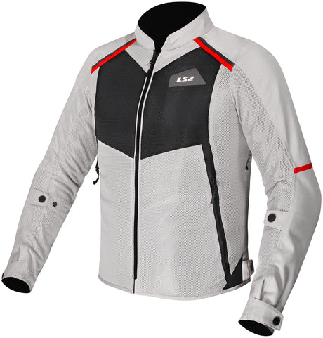 Ls2 jacke breeze man jacket breeze men gray black red gr. m