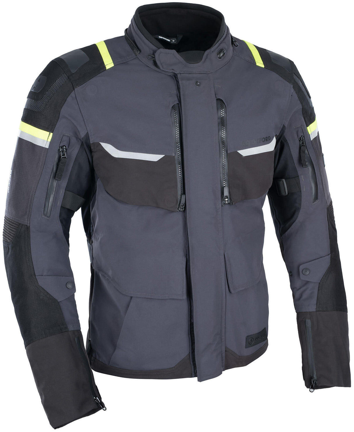 Oxfordjacke Stormland Jacke Stormland Grey SW Neongelb Gr. l