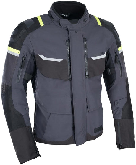 Oxfordjacke Stormland Jacke Stormland Grey SW Neongelb Gr. 4