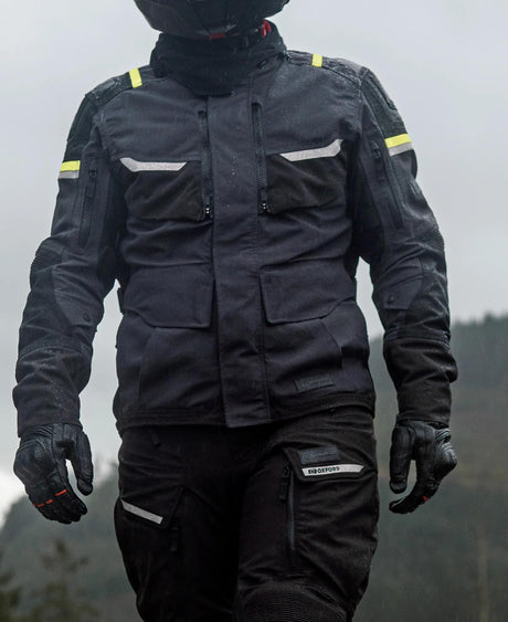 Oxfordjacke Stormland Jacke Stormland Grey SW Neongelb Gr. 4