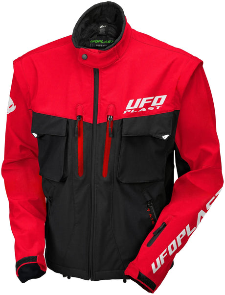 Ufo Plast Taiga Jacke Enduro Jacke UFO Schwarz Rot Gr. xl