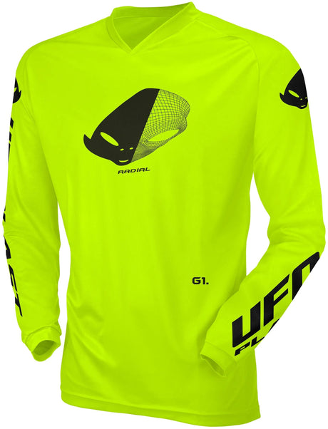 UFO Plast Trikot MX Radial Kindertrikot UFO Rad Neongelb Gr. xxs