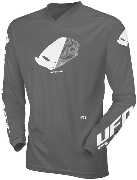 UFO Plast Jersey MX Radial Kindertrikot UFO Rad Grau Gr. xxs