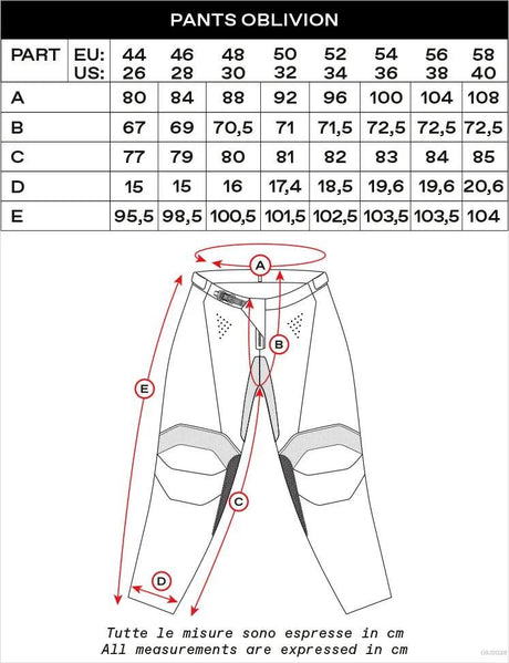 Ufo Pinkelhose MX Oblivion MX Hose UFO Oblivion schwarz weiß Gr. 46