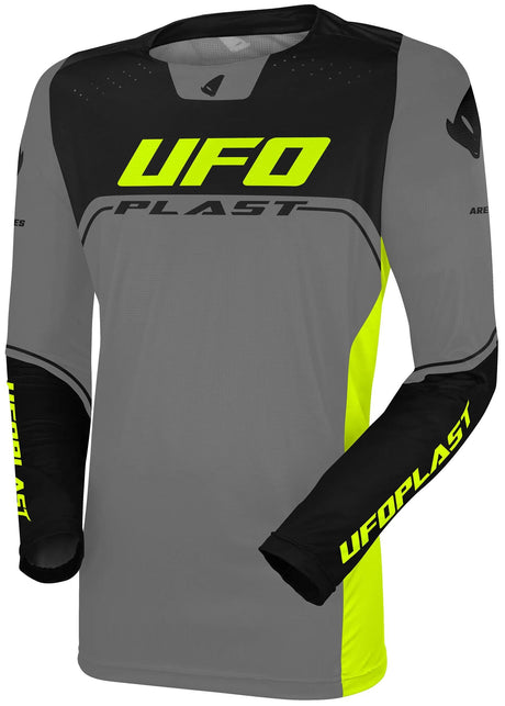 UFO Plast Jersey Ares Kinder Kindertrikot UFO sind grau schwarz Gr.XXS