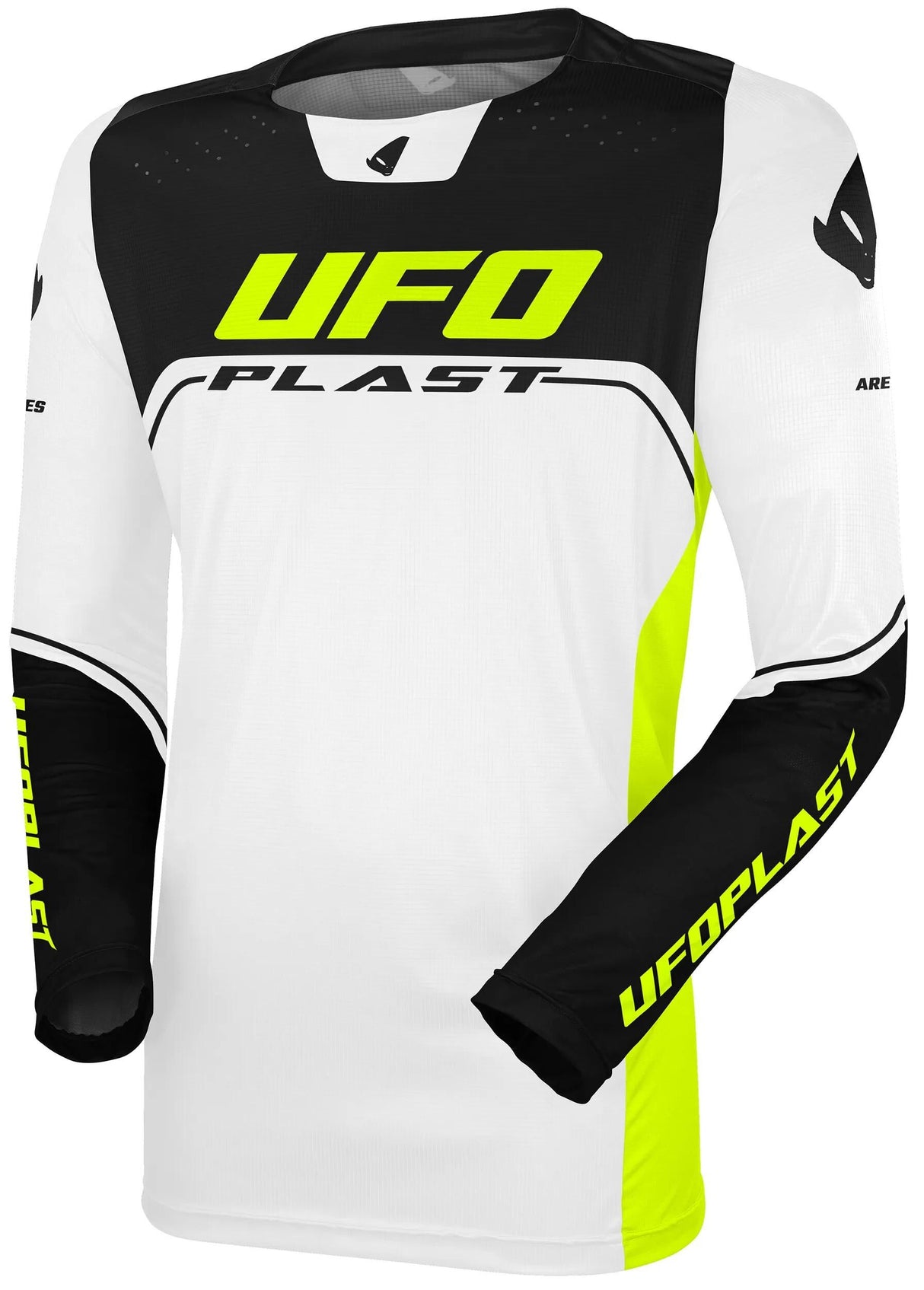 UFO Plast Trikot Ares Kinder Kindertrikot UFO sind weiß schwarz gr.s