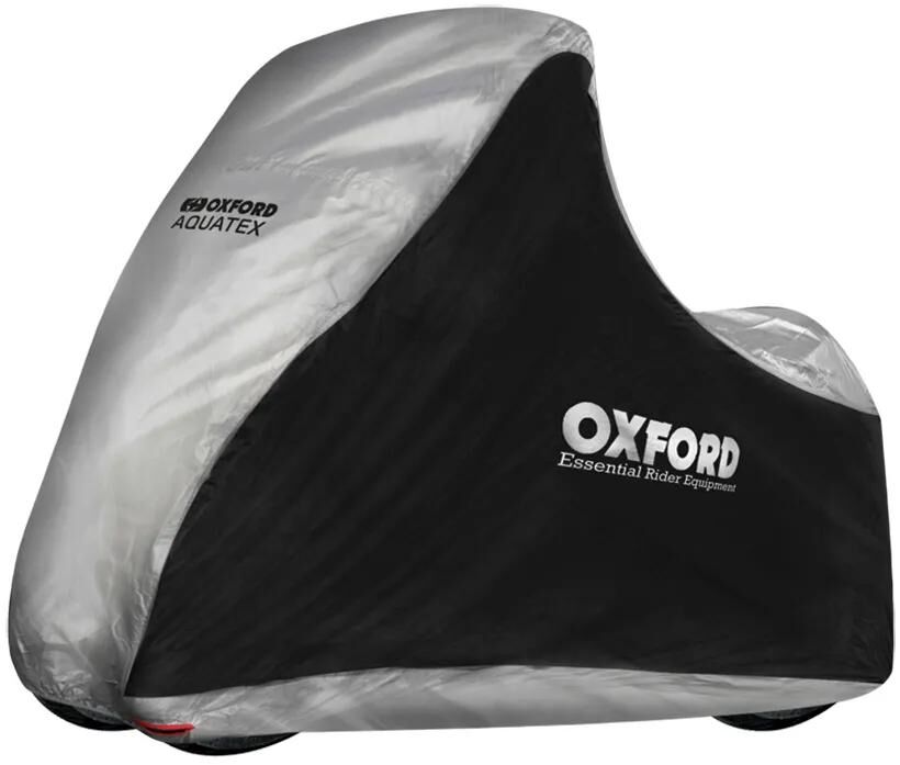 Oxford-Abdeckung Aquatex Fahrradhülle Aquate MP3 Schwarz Silber