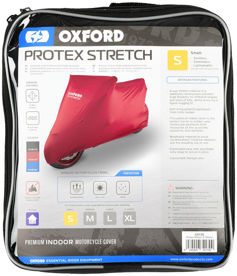 Oxford Indoor Faltgarage Protex Protex Fahrradabdeckungen Stretch Indoor M Rot