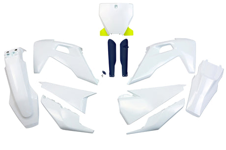 UFO Plast Karosserieverkleidungssatz UFO Husqvarna OEM WT Ye BL