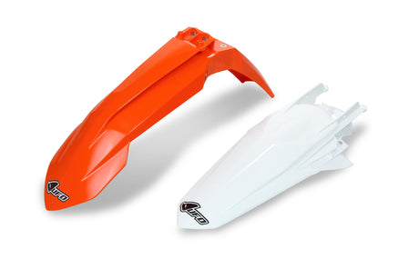 UFO Plast Kotflügelsatz Kotflügelsatz UFO KTM OEM Orange Weiß